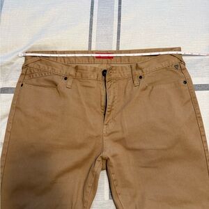 Guess Tan Waxed Casual Pants 36x32